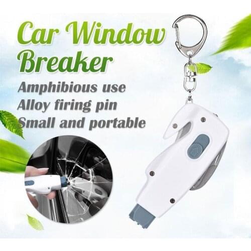 Car Window Breaker Emergency Escape Hammer Mini Pocket Safety Car Window Glass Crusher Keychain Rescue Tool and Key Chain Belt