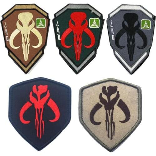 1 Piece / Handmade Denim Jacket Decorative Embroidery Armband Patch Bounty Hunter Double-Sided Sticker Label Cloth Stickers