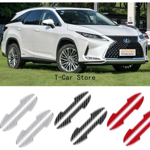 For LEXUS CT ES GS GX IS LC LS LX NX RC RX UX Car Side Door Edge Guard Bumper Trim Protector Carbon Fiber Stickers