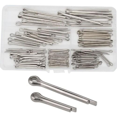 GB91 M1.5 M2.5 M3.2 M4 Cotter Pin Split 304 Stainless Steel Assortment Kit