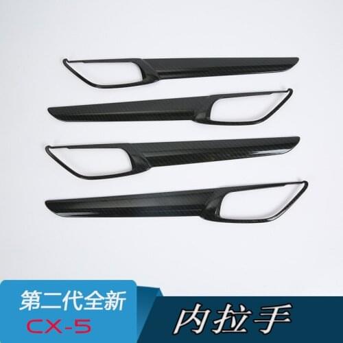 4PCS car door handle cover ring modified special ABS For Mazda CX-5 CX5 2017 2018 car styling accessories