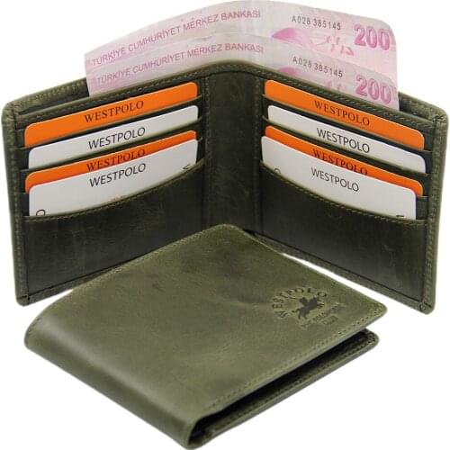Crazy Tumbled Model Genuine Leather Wallet WPT1617CR