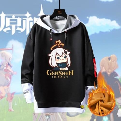Genshin Impact Cosplay Costume Amber Venti Klee Keqing Paimon Long sleeve Fashion jacket coat Game clothes Unisex Sweatshirt Top