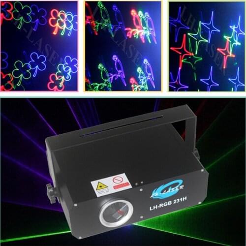 ILDA 1w rgb laser light , 1 watt RGB laser projector, 1000mw full color laser lighting for dj disco club Christmas