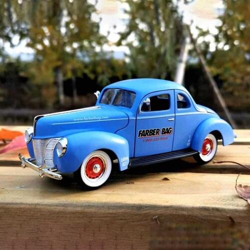 Diecast 1/25 FORD COUPE Classic Alloy Car Model Metal Collection Souvenir Ornaments Display Vehicle Toy Gift Decoration