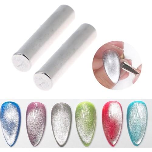 1Pcs Cat Eyes Magnet Stick UV Gel Polish Magetic Cylinder Nail Art Tools