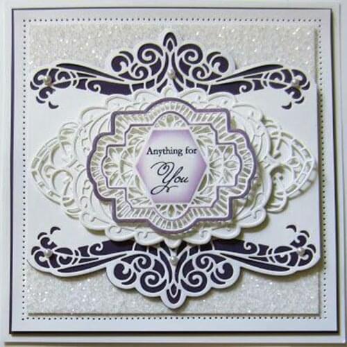 Hollow lacework Metal Cutting Dies DIY Scrapbooking Album Paper Cards Embossing Crafts 5.3*16.9cm