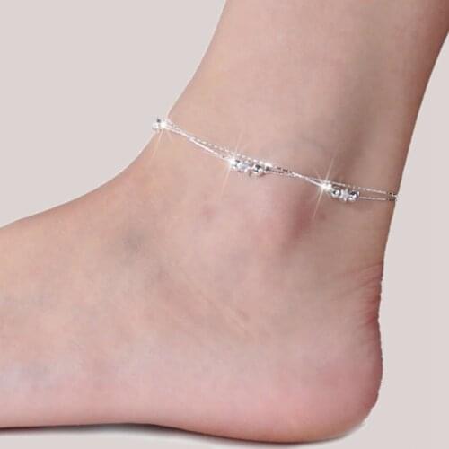 MISANANRYNE Gold Silver Color Anklet Bracelet on The Leg 2019 Fashion Summer Beach Foot Jewelry Tobilleras De Plata Para Mujer