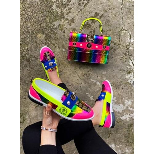 Miss Melisa Sets pink stones Special occasions shoes and bag set B105