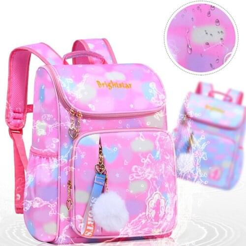 New Fashion School Bags Printing Backpack for Girls Children Orthopedic Backpack Waterproof Mochila Infantil Grade 1-6 Bookbag