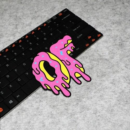 GalonDeco Fashion Reflective Car Sticker Individual Cartoon Doughnuts Car Modification Decoration Car Door & Waist Line Decals