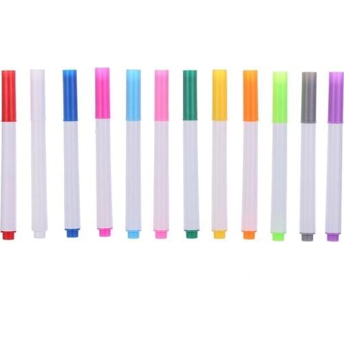 Washable Blackboard Liquid Chalk Marker Pen 12 Colors Ink Water-Soluble Writing Markers Pens For Office School Stationary