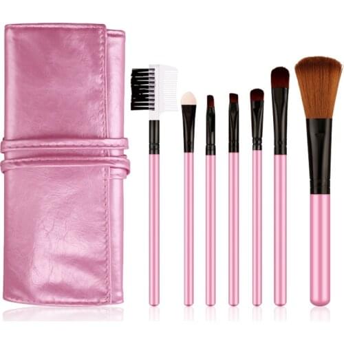 7pcs Makeup Brush Set Synthetic Professional Makeup Brushes Foundation Powder Blush Eyeliner Brushes Pincel Maquiagem