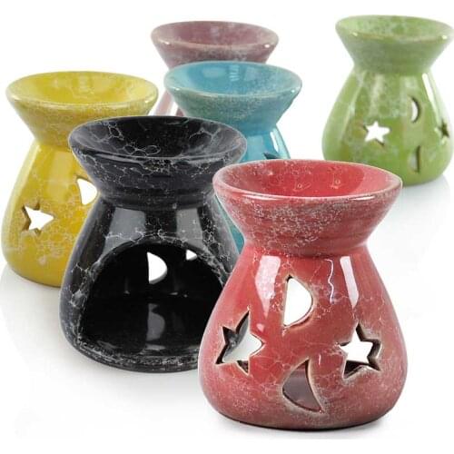 Romantic Oil Fragrance Oils Aromatherapy tealight Candle Holders Simmering Granule Ceramic Tools JA55