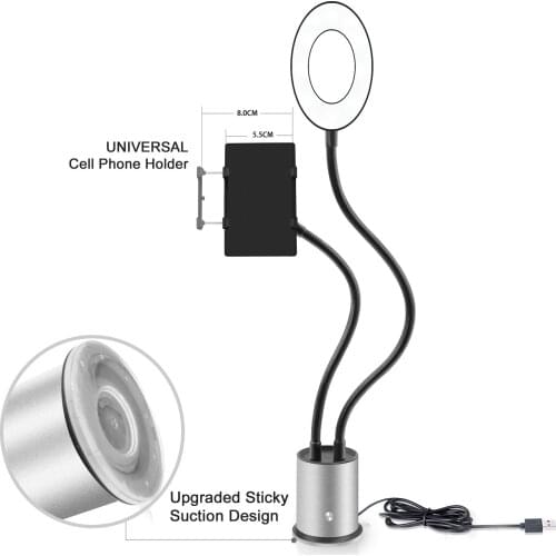 Network red live broadcasting bracket multi-functional light supplement beautiful mobile phone bracket self shooting live broadc