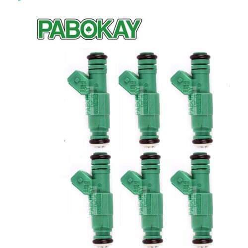 6 pieces x BRAND NEW Green Giant 42 lb for Ford Mustang 440cc V8 5.0 GT Fuel Injector 0280155968