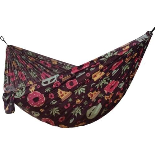 Outdoor Hammock Garden Unique Camping Hammock Alien Print Hanging Swing