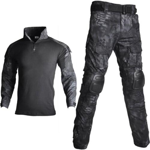Military Uniform Combat Camouflage Shirts Tactical Uniform Outdoor Airsoft Paintball Clothing Cargo Pants Army Germen Uniform