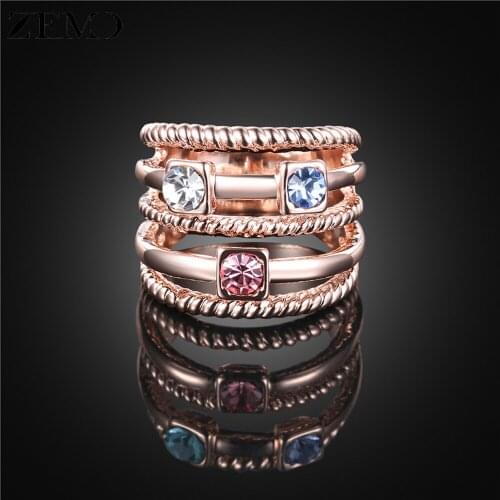 ZEMO Women's Gold Rings