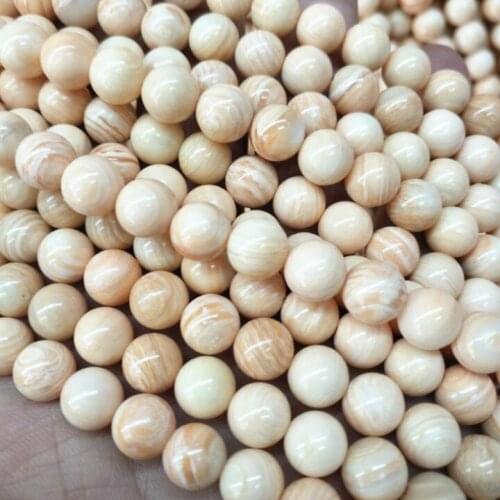 38cm length nature cypraecassis fufa shell tridacna round ball light yellow colors from deep seawater shell for women bracelets