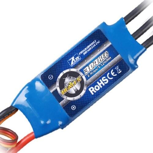 ZTW Brushless ESC built-in BEC 30A 40A 50A 60A 70A 80A Fixed wing ESC for RC helicopter Fixed-wing Model airplane Model airplane