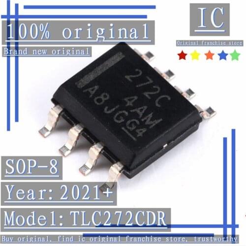 2021+100% Brand new original 10PCS-50PCS TLC272CDR SOP-8 Dual operational amplifier CMOS