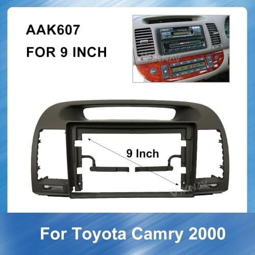 9 Inch For Toyota Camry 2000 Adaptor 2 din Radio Fascia for Stereo Audio Panel Mount Installation Dash Kit Frame Adapter Radio