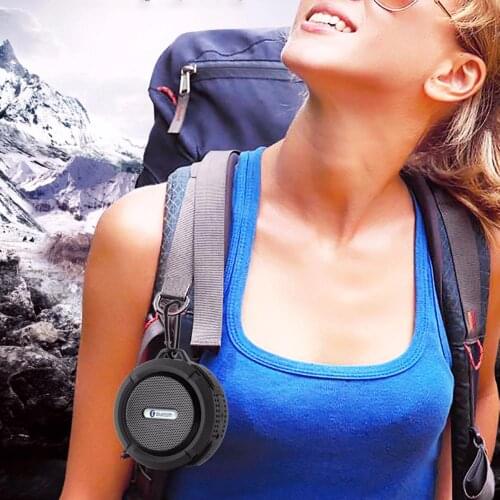 C6 Outdoor Wireless Bluetooth 4.1 Stereo Portable Speaker Built-in Mic Shock Resistance IPX4 Waterproof Louderspeaker