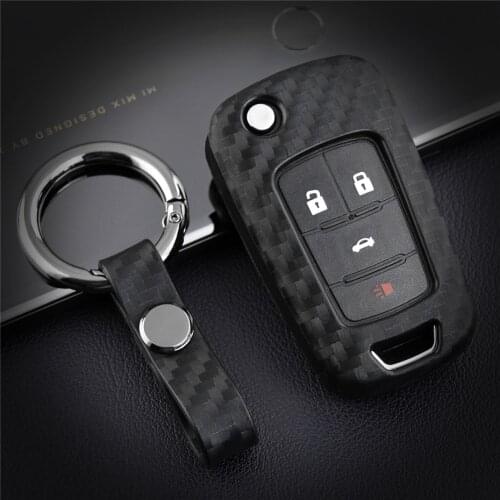 Silica Gel Car Key Case Cover For Buick Encore Regal Lacrosse Excelle Verano For Opel For Chevrolet Key ring Shell Accessories