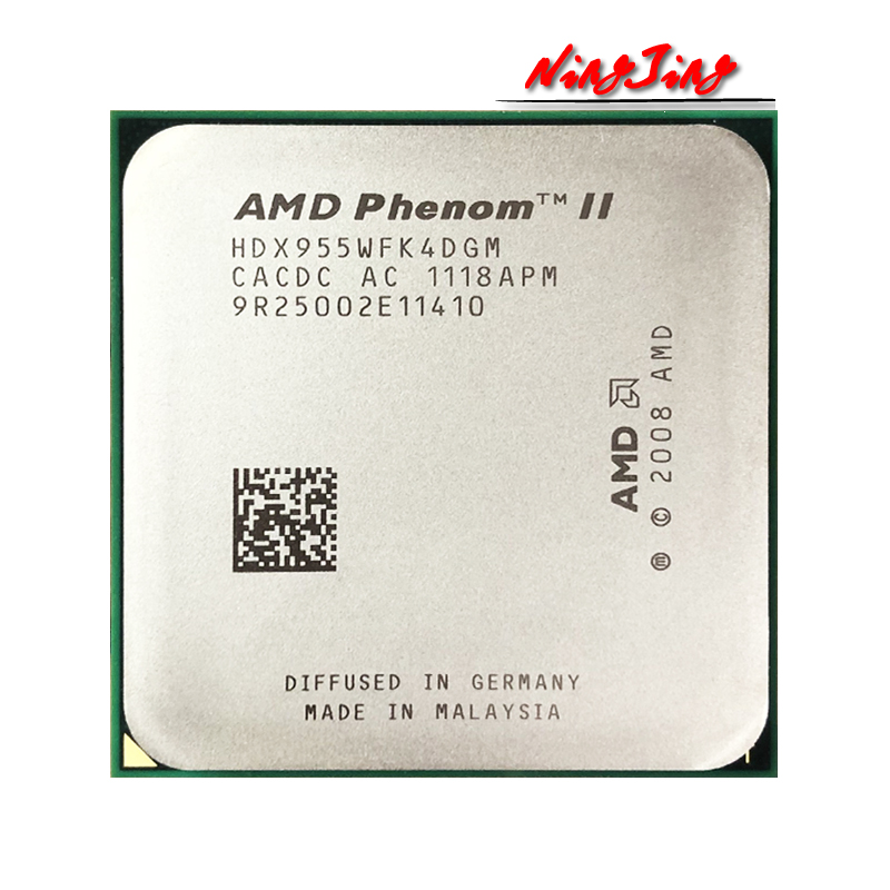AMD Phenom II X4 955 3.2 GHz 95w Quad-Core CPU Processor HDX955WFK4DGM/HDX955WFK4DGI Socket AM3