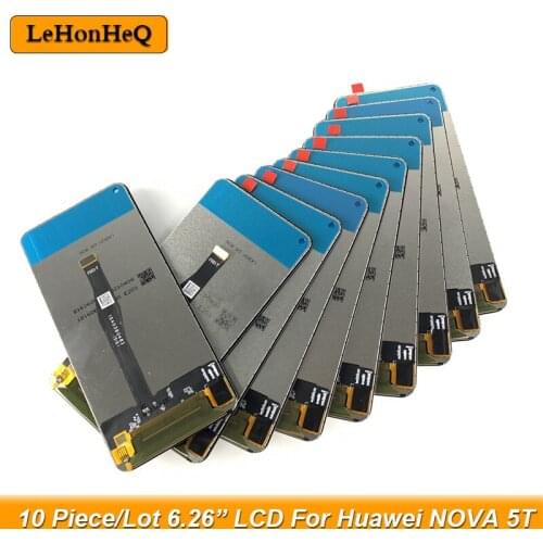 10 Piece/lot LCD Display for Huawei Nova 5T YAL-L21 L61A L71A LCD Screen Touch Display Digitizer Replacement Nova 5t Display