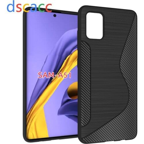 DSCACC S line TPU Cover Case for Samsung S10e S10 Plus M30 for Galaxy A51 A40 A50 A70 A20E A6S A9s A9 Star Pro A7 J6 PLUS 100pcs