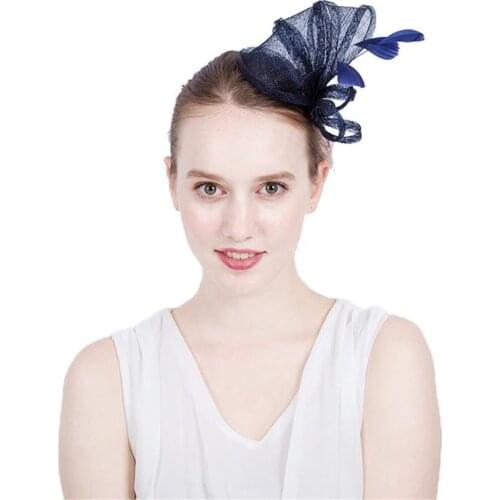 European And American High Quality Flax Mesh Simple Bridal Headwear Wedding Banquet Party Handmade Vintage Headwear