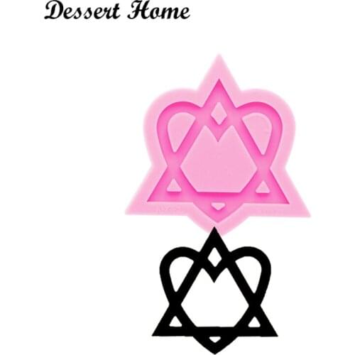 DY0285 Shiny Love Relief Sign Mold, Celtic sign Silicone Mould for Epoxy Resin, Keychain Molds, Resin jewellery making Customize