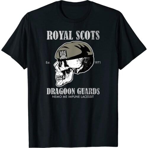 Royal Scots Dragoon Guards T-Shirt. Summer Cotton O-Neck Short Sleeve Mens T Shirt New S-3XL