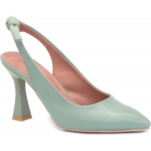 Gedikpasalı Nwa 601 Green 2021 Summer Ladies Shoes Evening Party Goblet Heel Bucket Dress Business Classic Pointed Casual Pumps