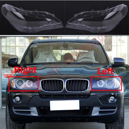 For BMW X5 E70 2007-2013 Car Front Headlight Cover xDrive 30i/35i/40i/48i/50i/35d/40d Auto Headlamp Lampcover Glass Lens Shell