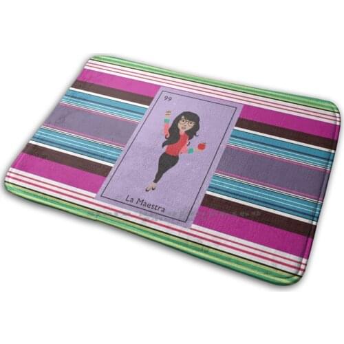 La Maestra Mat Rug Carpet Anti-Slip Bedroom Entrance Door Mat Teacher Maestra Latina Latinapower