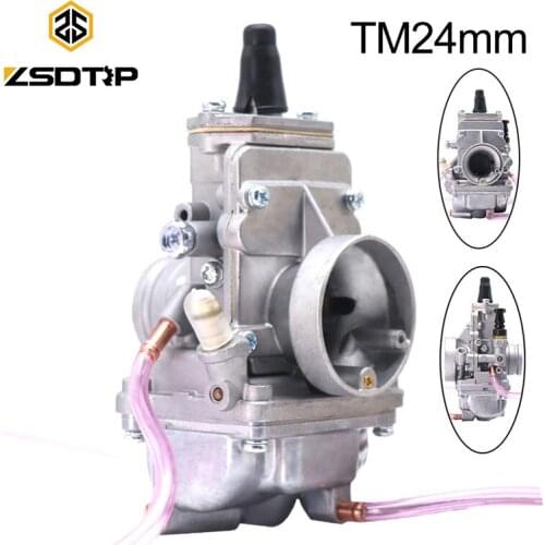 ZSDTRP MIKUNI TM24 24mm Motorcycle Carburetor For YAMAHA For HONDA For KTM For KAWASAKI 2T/4T 125-150cc Engine Carburetor TM24