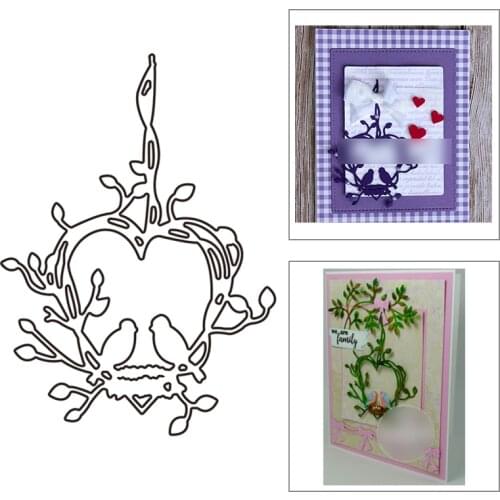 2021 New Plant Branches Birdcage Metal Cutting Dies For DIY Craft Making Greeting Card Album Paper Scrapbooking No Clear Stamps