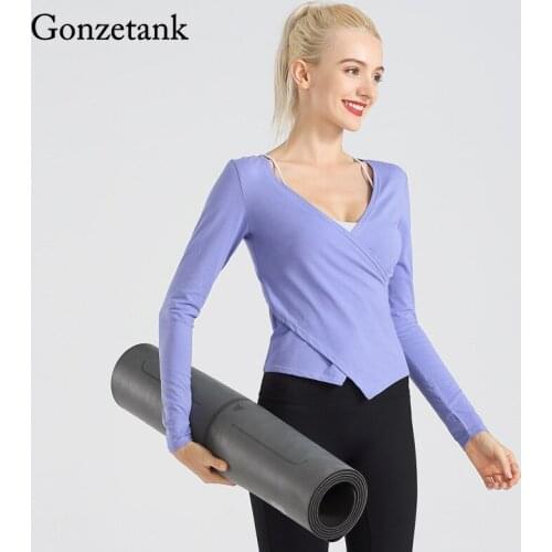 2021 New Yoga Clothes Womens Long Sleeve Thin Fitness Clothes Loose and Breathable Fashion Running Sports Yoga Tops