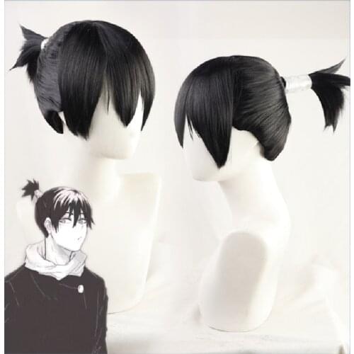 Anime Jujutsu Kaisen Ultimate Machamaru Cosplay Wig Black Ponytail Heat Resistant Hair Halloween Party Role Play