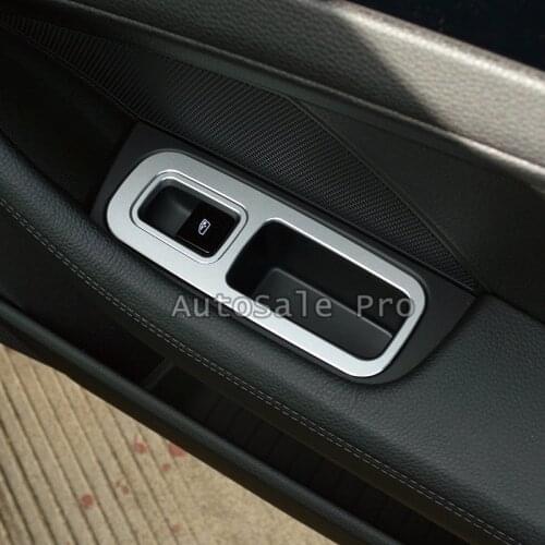 Only Fit For European Car Model) Interior Window Lift Switch Button Cover Trim 5pcs For Porsche Cayenne 2018-2019 Car Styling