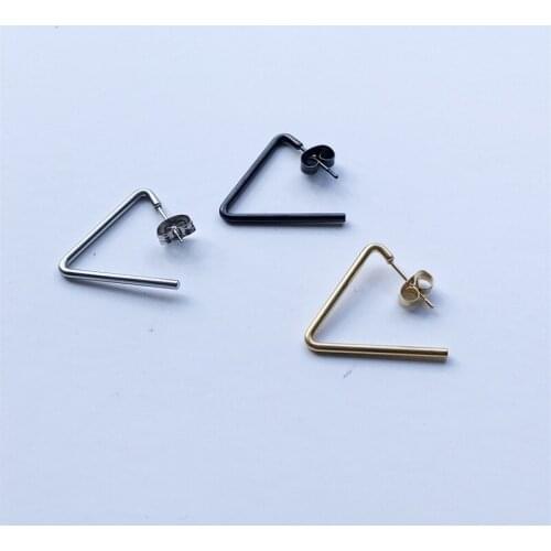 Korean Version of Punk Charm Stainless Steel Earrings Hanging Cross Earrings Mens and Womens Fashion Halloween Party Jewelry