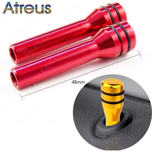 Atreus 2X 48mm Car Door Pin Lock Knob Lift Covers For Peugeot 207 407 508 2008 406 Volvo S60 XC90 V70 Lada Granta Vesta Kalina