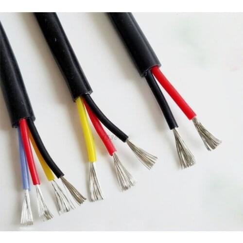 Special soft silica gel wire 2 core 3 core 4 core 22/020/18/17/15awg copper core high and low temperature sheath wire