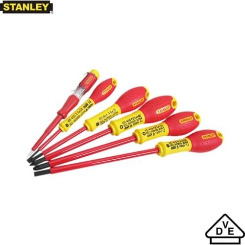 Stanley FatMax 6-piece VDE tested 1000v insulated electrical screwdriver set with mains tester electrician tools kit