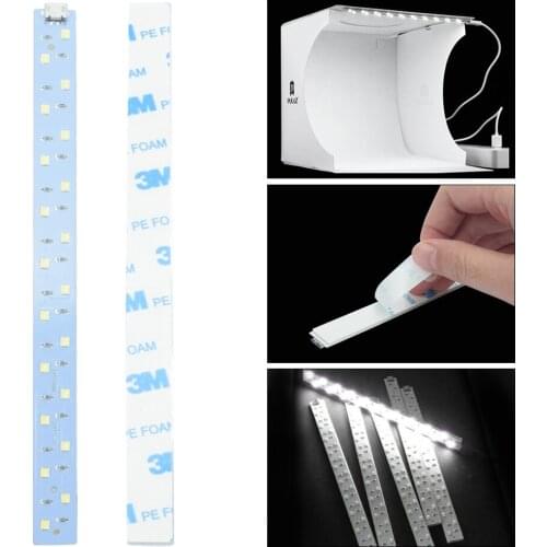 1PC 20Cm LED Panel Lights for Mini Photo Studio Box Photography Accessories Self-adhesive Cool White Lighting Tube Led Strips