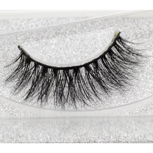 Visofree 3D Real Mink Eyelashes Natural Long Soft Extension Mink Lashes 100% Handmade Eye Lashes Glitter Packing A15