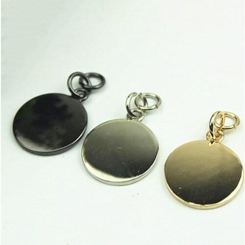 1pcs Fashion Metal Buckle Zipper Pendant for DIY Handbag Purse Luggage Garment Shoes Hardware Closure Bag Parts Accessories